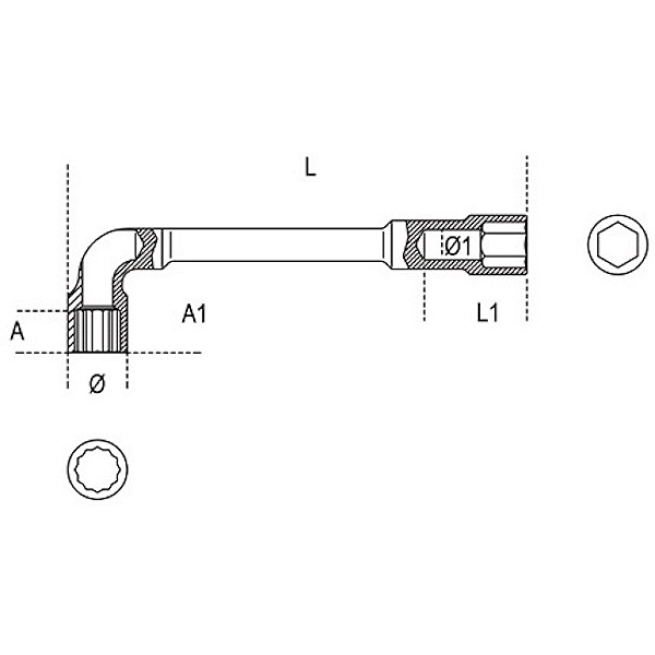 Beta 937 Chiave a Pipa Doppia Esagonale-POLIGONALE MM28X28 - BETA UTENSILI - Immagine 5